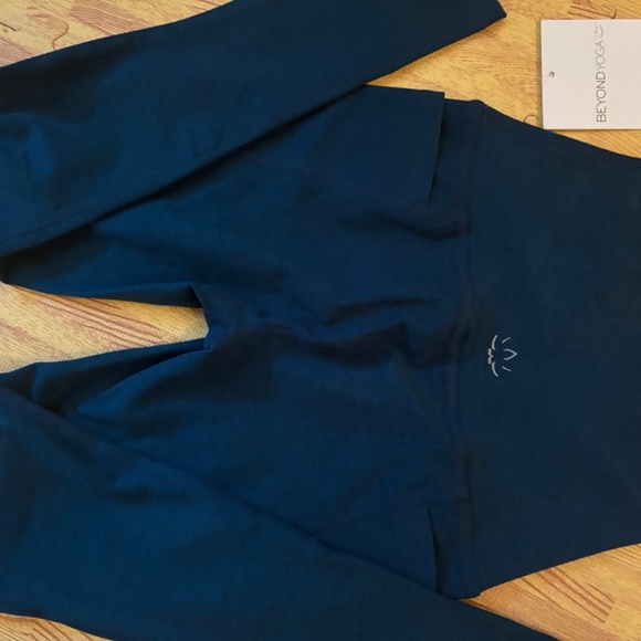 Beyond Yoga Spacedye Out Pocket Hi Waist Midi Legging MAJESTIC BLUE HEATHER XS - Picture 4 of 5